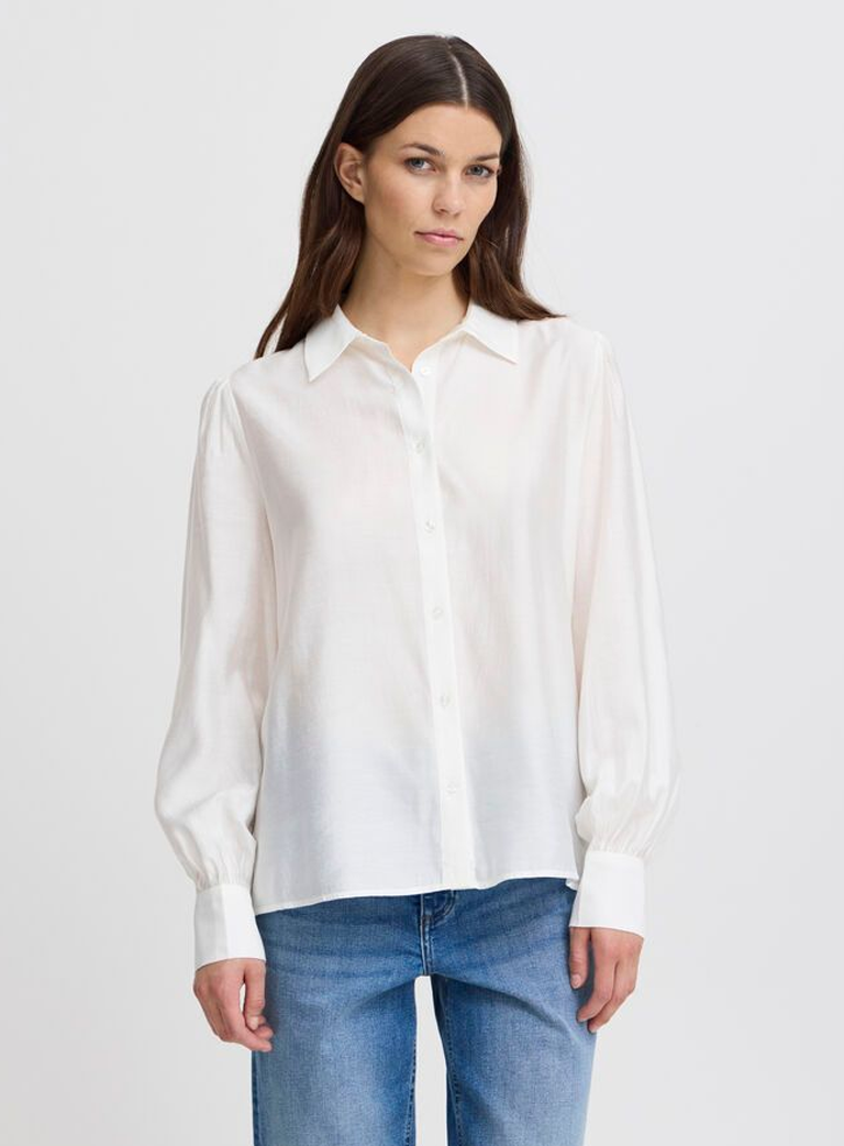売れ筋商品|||イチ シャツ レディース トップス IHTANYA - Blouse - cloud dancer ICHI IHTANYA - Blouse - cloud dancer/wit - Zalando.nl