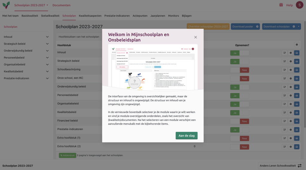 Schoolkwaliteit OBP en MSP onboarding