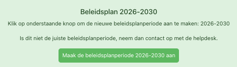Schoolkwaliteit Onsbeleidsplan nieuwe beleidsplan aanmaken