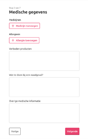 Digitaal Inschrijven - digitaal inschrijfformulier basisschool, vraag direct medische gegevens uit