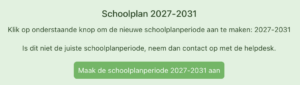 Schoolkwaliteit Mijnschoolplan nieuwe schoolplanperiode starten